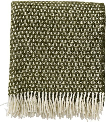 Klippan Uldplaid Dots Forest Night 0008 - Plaider hos Magasin