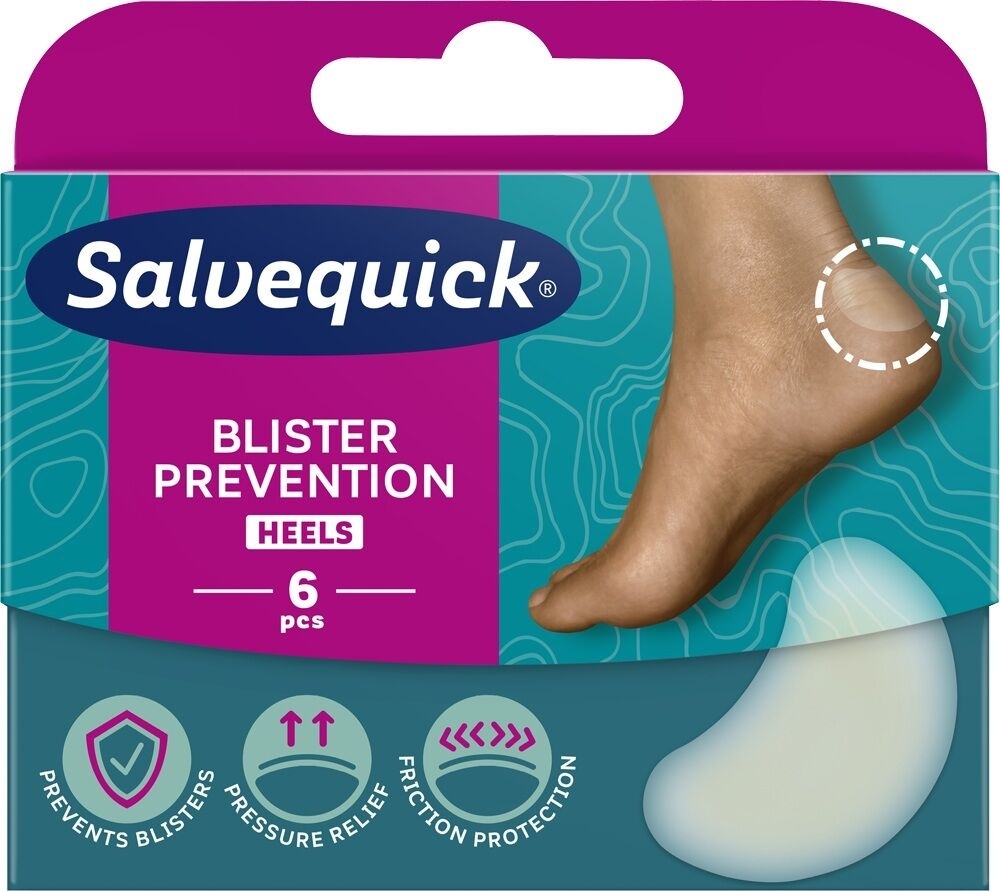 Salvequick Blister Heels vabelplaster - 6 stk - Salvequick