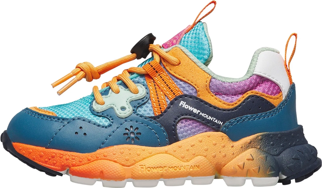 flower mountain jongens lage yamano 3 junior. - sneakers - marineblau-orange