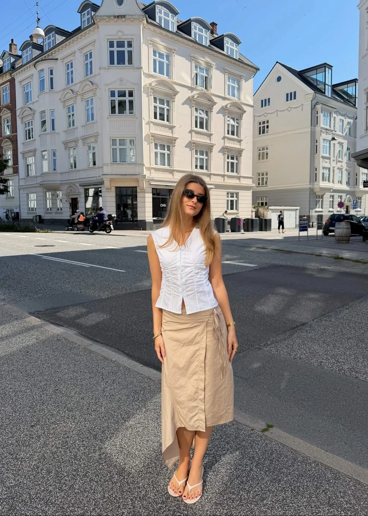 Chloé Freja Figursyet Skjorte - Hvid