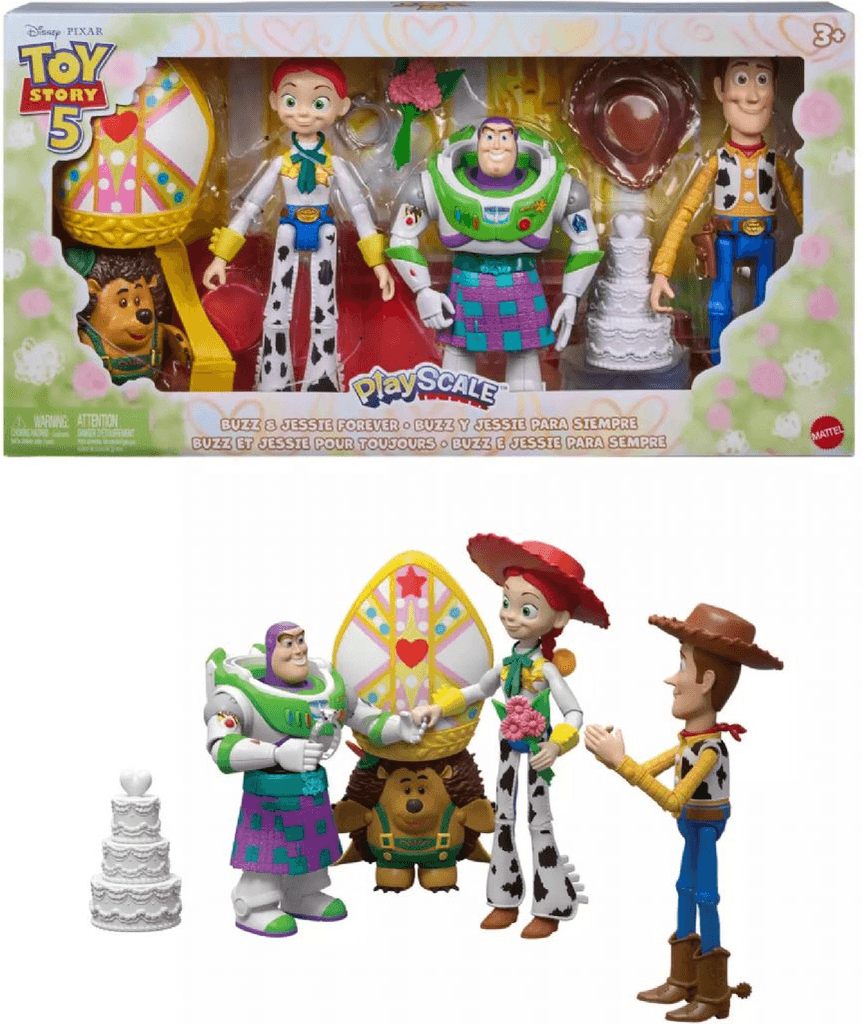 Toy Story Disney Pixar 5 Buzz Jessie Forever Play Set 4-Pack