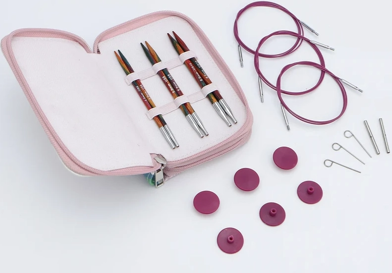 Knitpro Symfonie 2 Deluxe Sæt med Udskiftelige Rundpindespidser