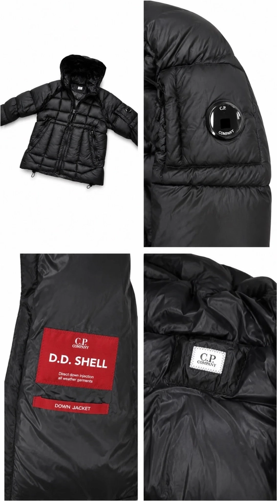 cp company dd shell jacket black