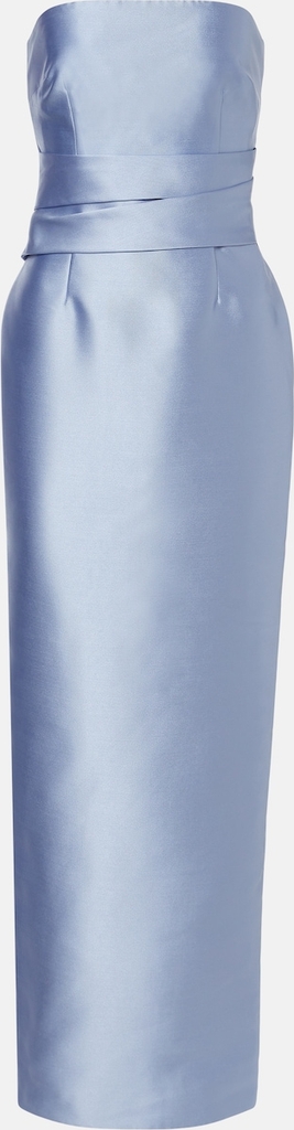 Solace London Ingrid Draped Satin Gown