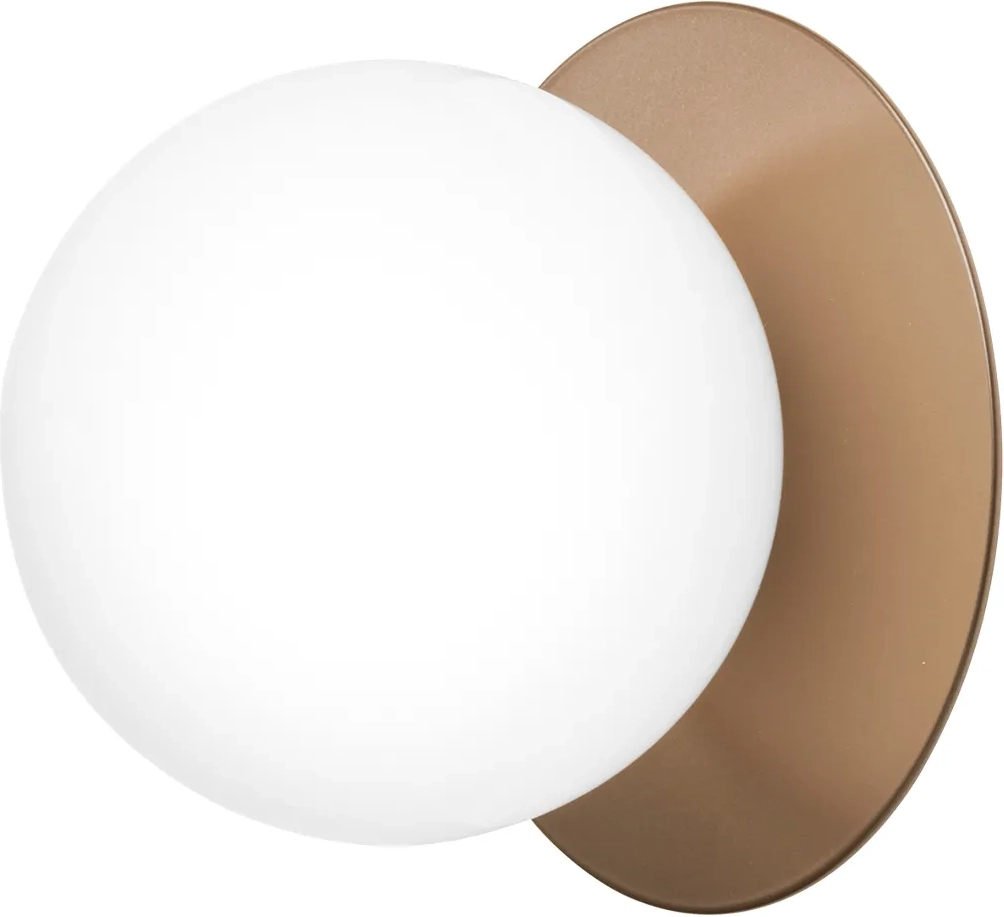 liila 1 væg/loftlampe medium sort/opal