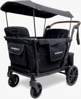 Wonderfold L4 Quad Stroller Wagon Black