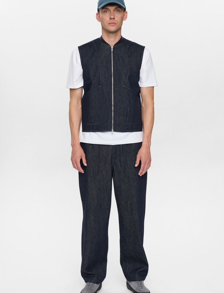 Anerkjendt Akrobin Denim Gilet - Navy - S