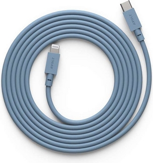 usb-c til usb-c-kabel, blå, længde 2 m - avolt