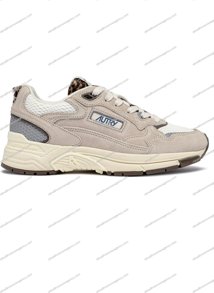 autry - wa01 hyperway low sneaker sand/marshmallow/leopard
