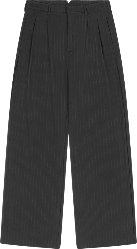 gerard pinstripe trousers, grey
