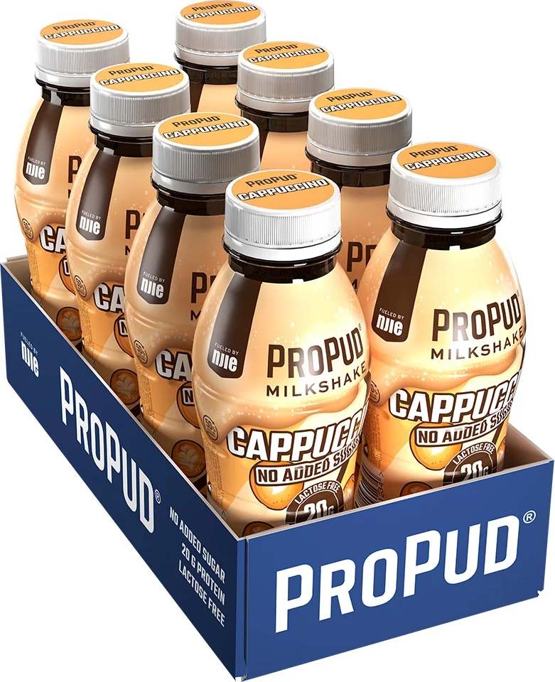 propud proteinmilkshake - cappuccino (8 x 330ml)