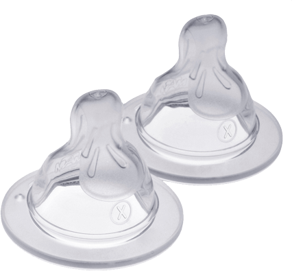 Mam, Teats 2-pak, Str. X (6m+), Transparent