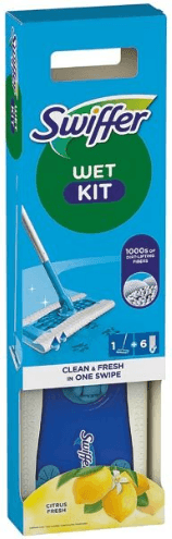 Swiffer Wet Kit Golvmopp Startkit Med 6 Våta Refilldukar