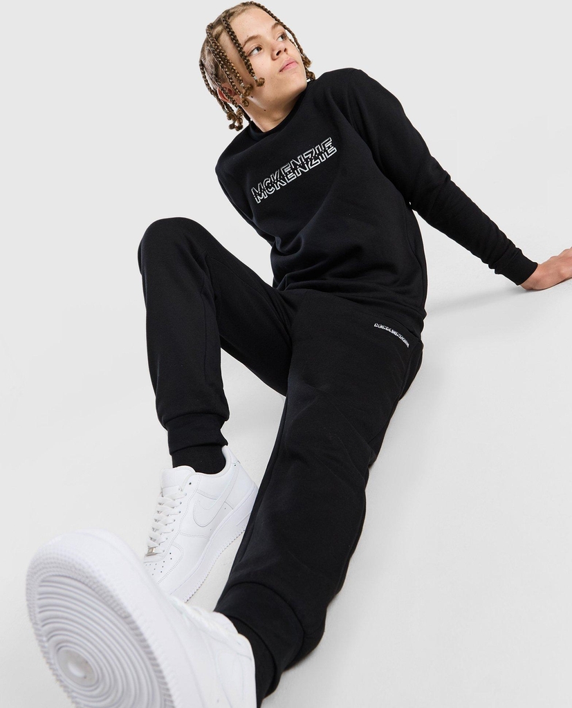 McKenzie Dual Crew Tracksuit Junior - Sort
