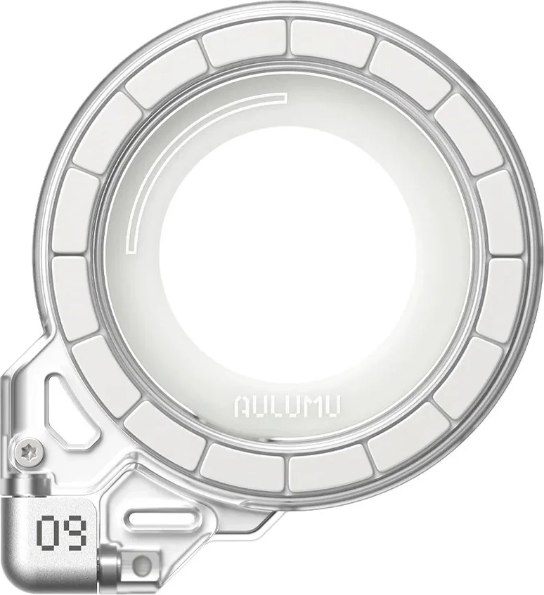 AULUMU Magnetisk Roterbar & Justerbar Mobilholder - MagSafe Kompatibel - Hvid