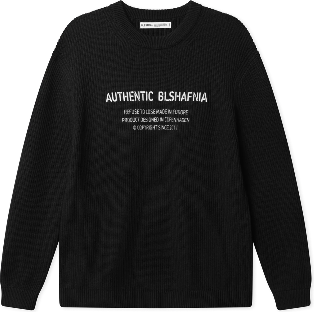 stencil knit - black
