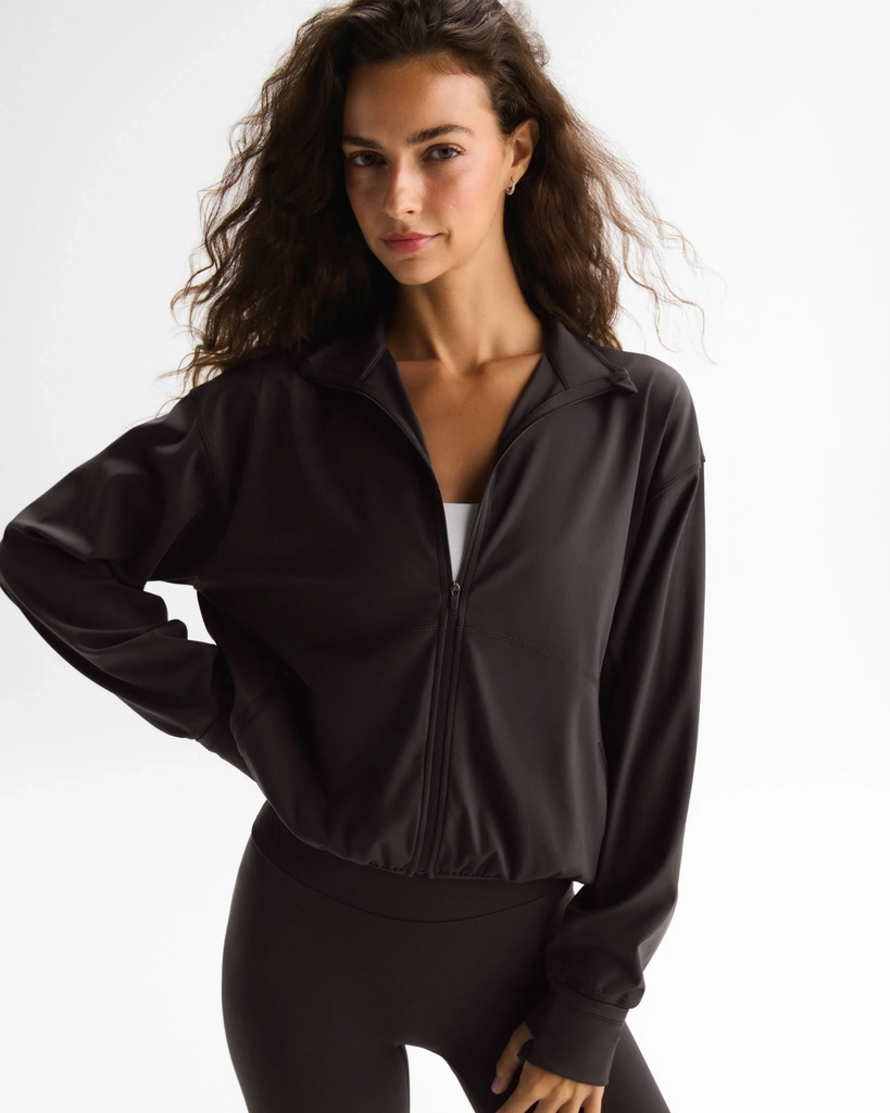 ultimate zip through jacket - coffee bean