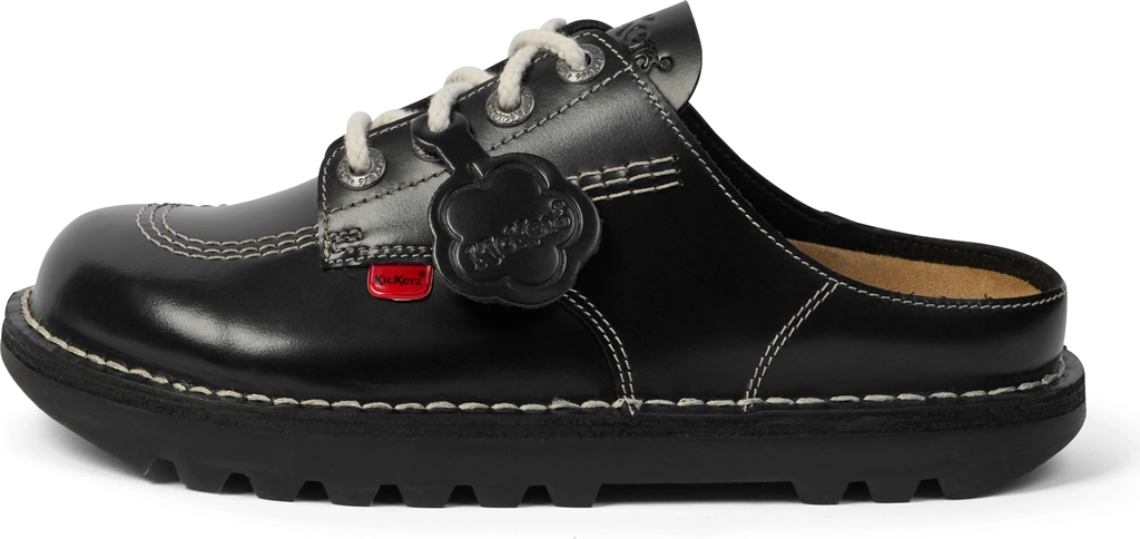 adult unisex kick mule black
