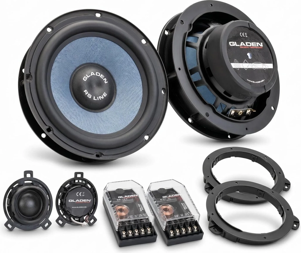 gladen one 165 golf 6 rs vw speaker set | masori