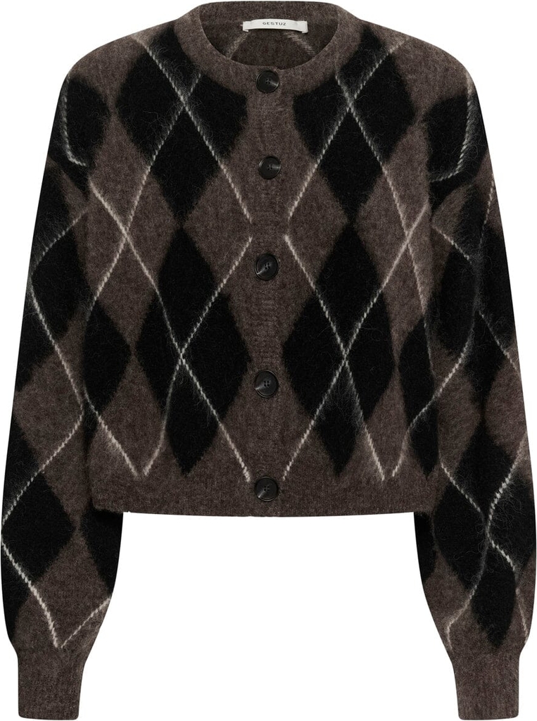 gestuz sida multi cardigan black/chestnut