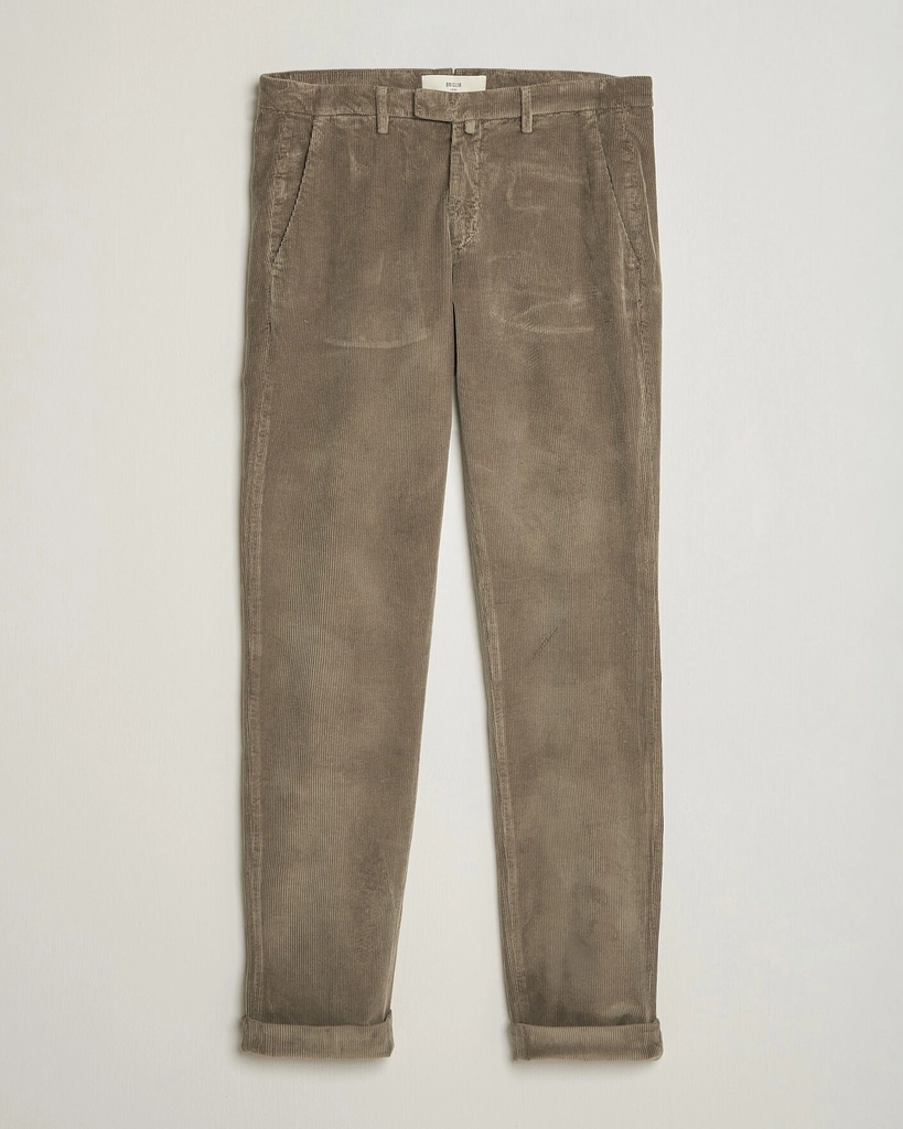 Briglia 1949 Slim Fit Corduroy Trousers Taupe