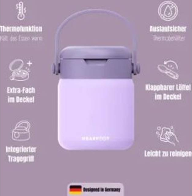 Bearfoot Termobeholder Rustfri Stål 500 ml Lyserød Termoflaske