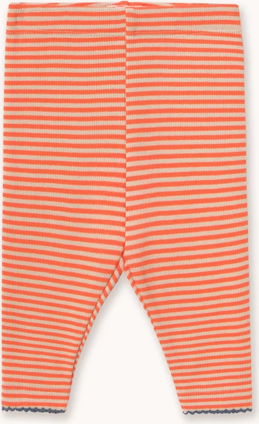 striped rib leggings