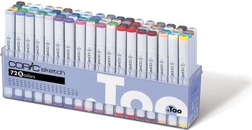 copic sketch set - 72 pennor - basfärger b