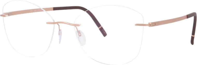 Silhouette Rimless Brillerammer 56 MM Lyserød
