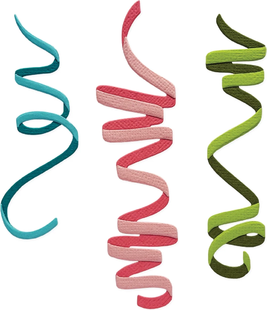 sizzix thinlits die set 6pk - celebration streamers by tim holtz