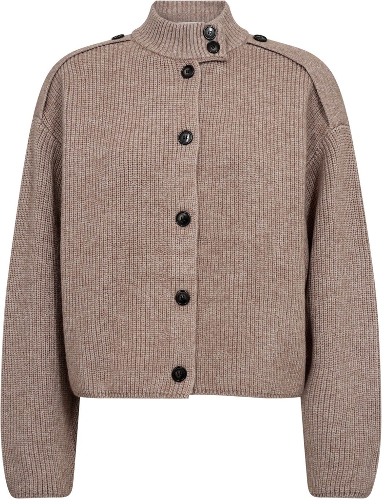 rowcc utility cardigan - mink