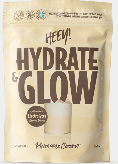 Heey! Hydrate Glow Electrolytes Pineapple Coconut 240g 1 stk