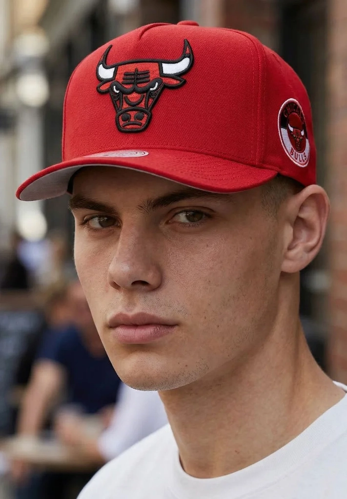 mitchell & nessnba double clutch pro snapback chicago bulls unisex - caps - red