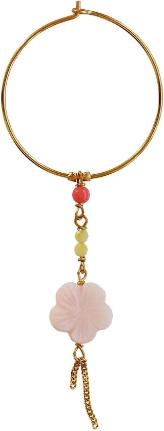 cherry blossom hoop ørering