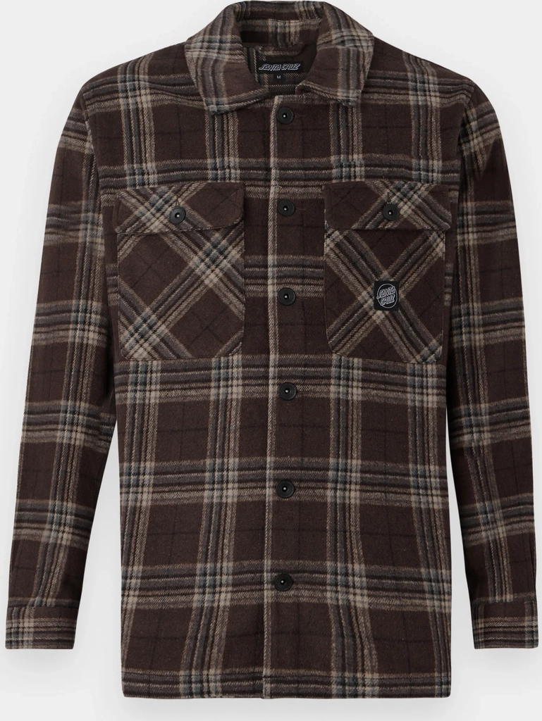 santa cruzlodge shirt unisex - skjorter - chestnut