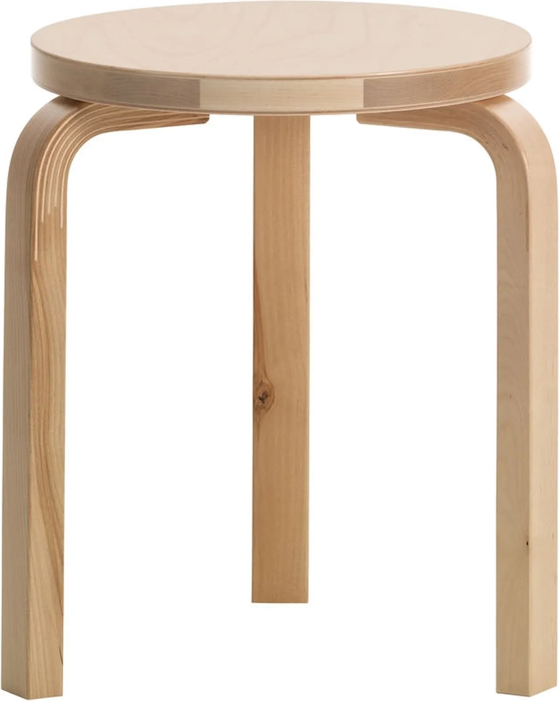 Artek 60 Taburet Skamler Birk Wild Birch Skammel