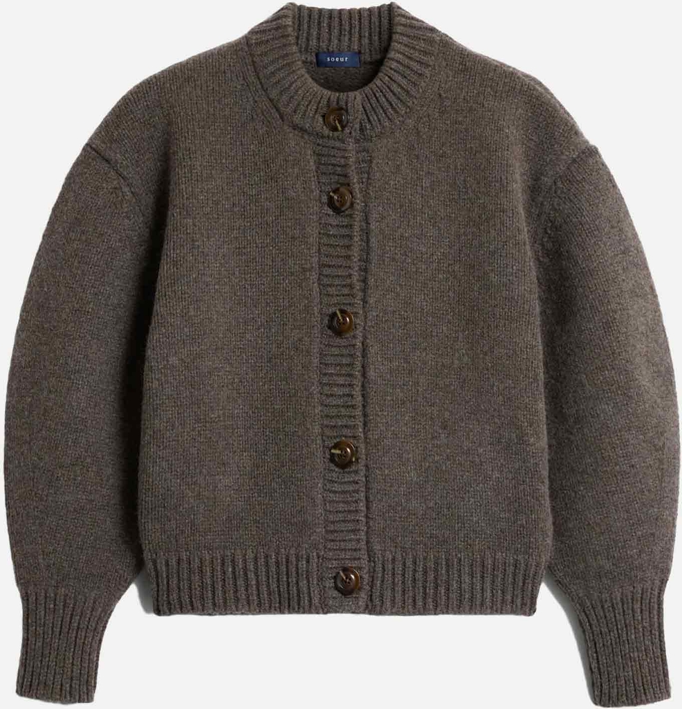 leonard cardigan marron glace