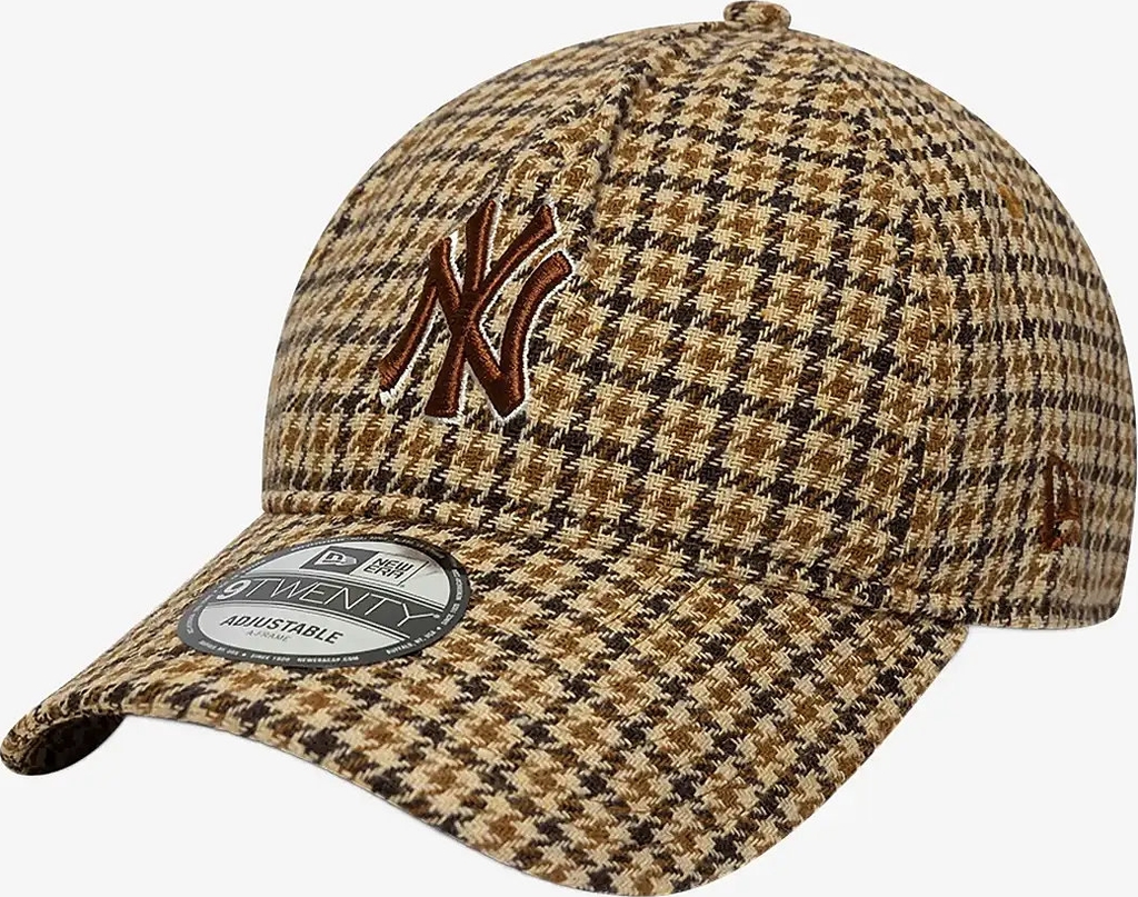 New Era Check 9TWENTY AF Cap Light Beige
