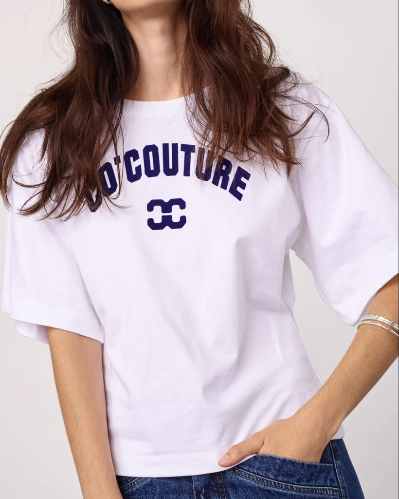co'couture zenga o-neck t-shirt white/blue