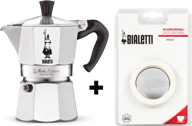 Bialetti Moka Express Aluminium Kaffeemaschine