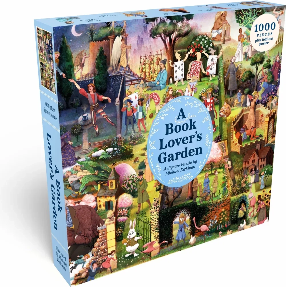 a book lover's garden 1000 brikker puslespil fra laurence king