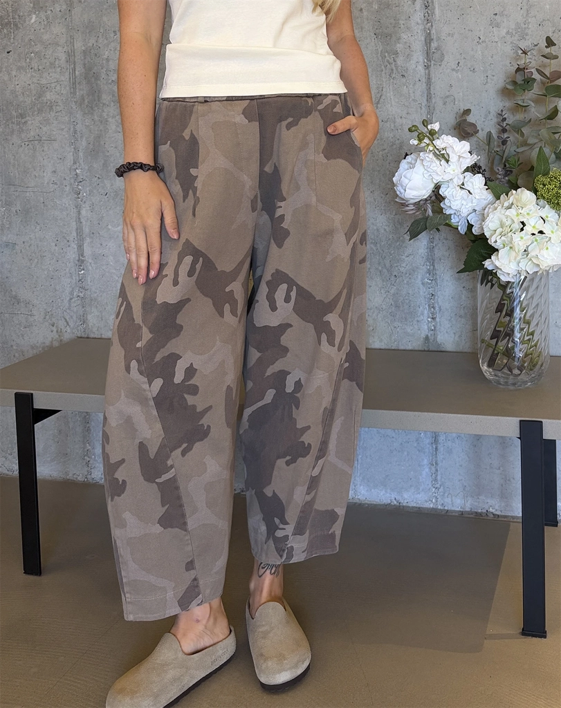 pre sale // marta du chateau - mdcberyl bukser - beige camo