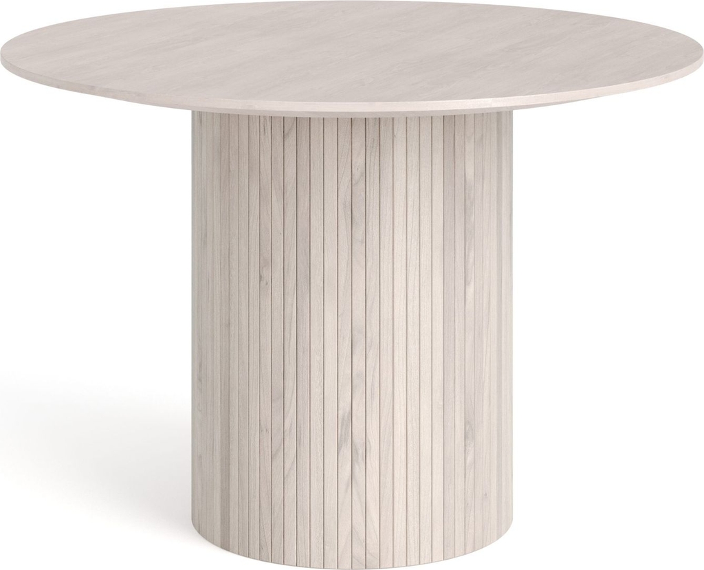 bark&nbsp;edda runt matbord 110cm fanér&nbsp;rökt ek