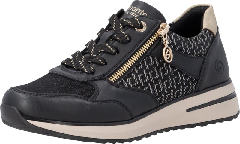Remonte Newvapo Zip Womens Trainers - Black Gold