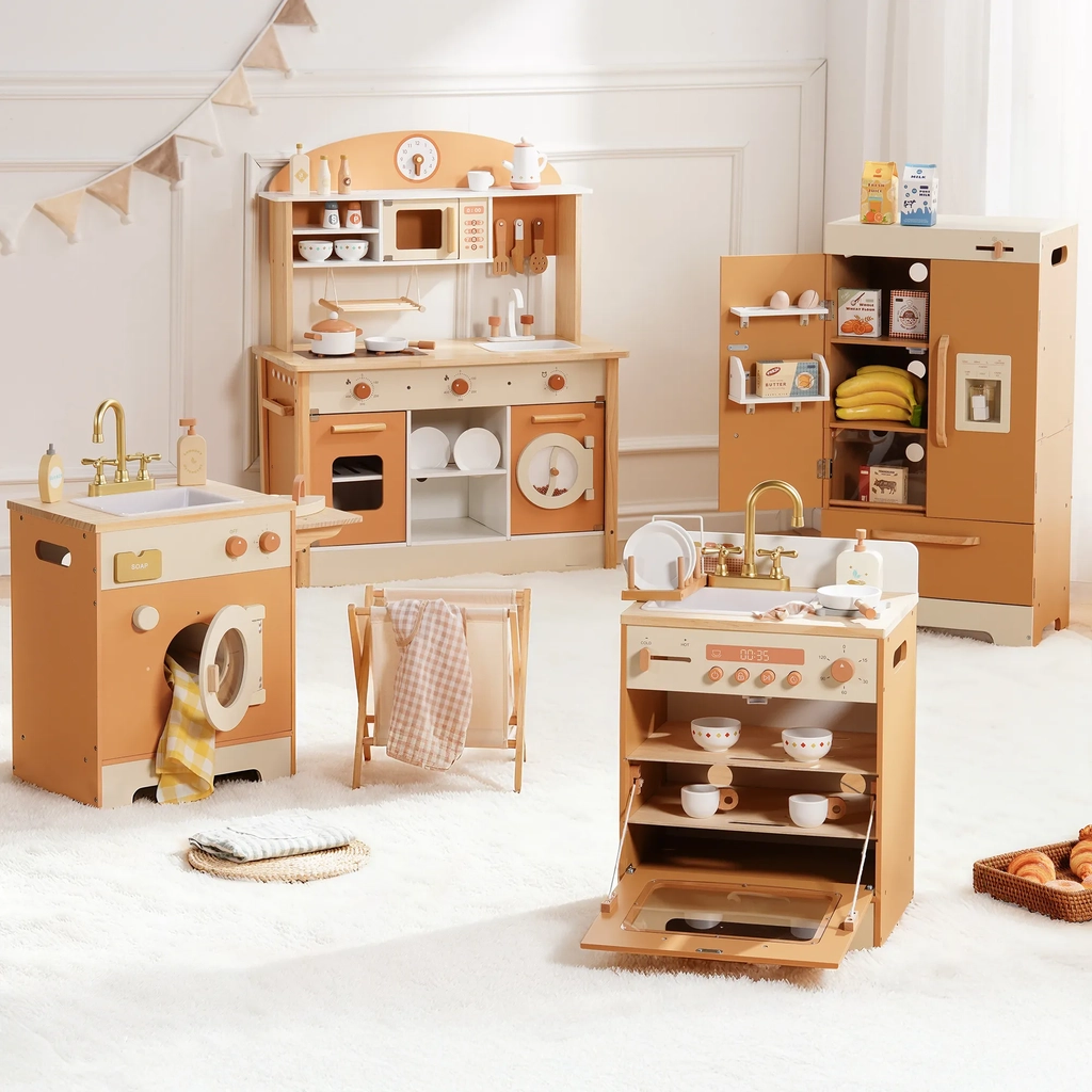 robud holz kinder küche spielset serie - karamell