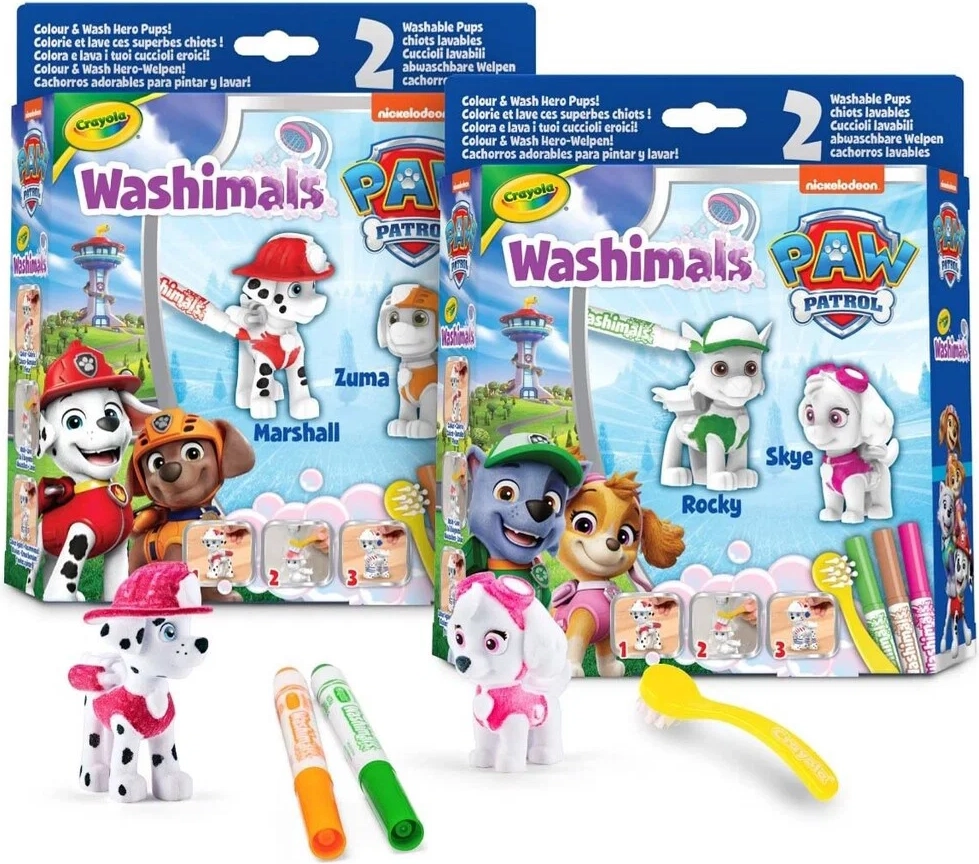 Crayola Washimals Paw Patrol 2 Hvalpe Assorterede