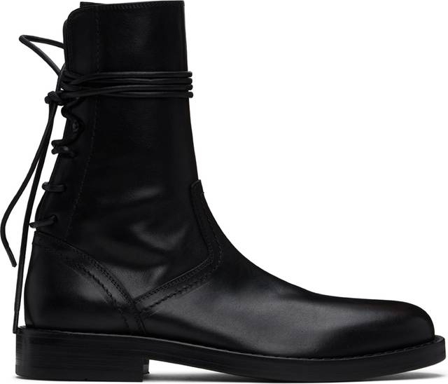 Ann Demeulemeester Heiko Ankle Boots Santiago Leather - Black