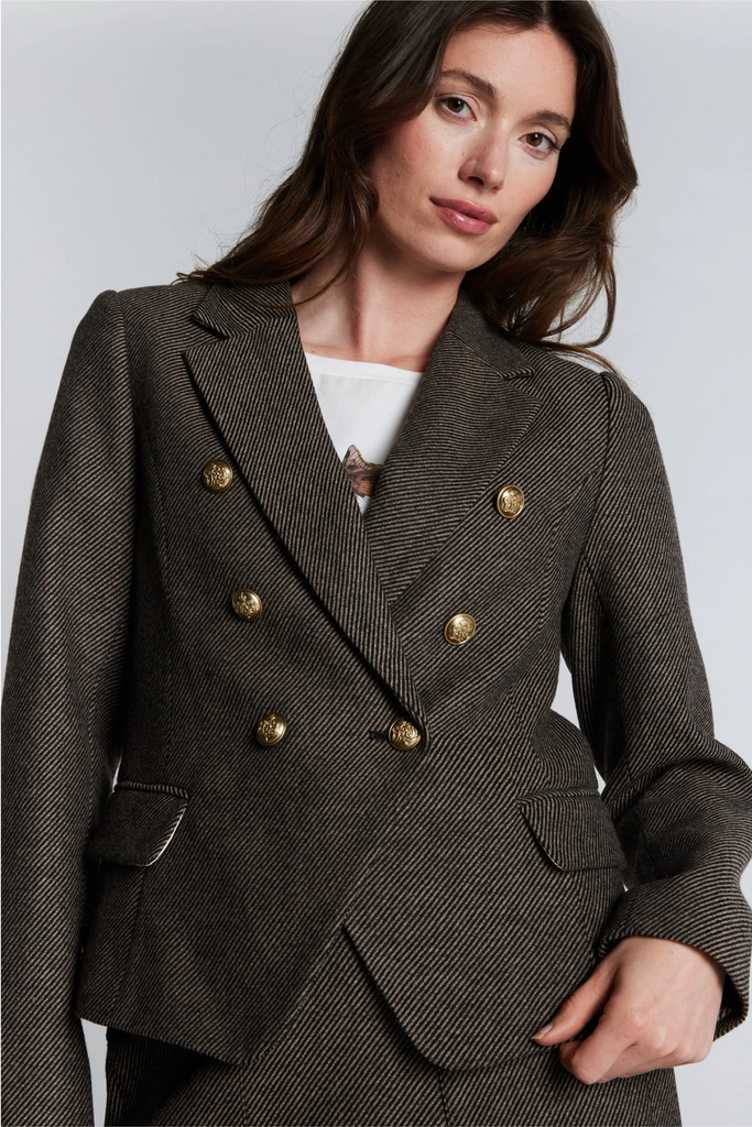 pbocrombie blazer - black/beige