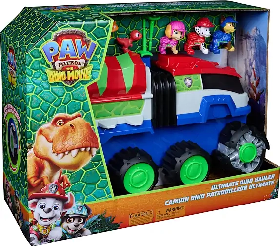 paw patrol ultimate dino hauler legetøj