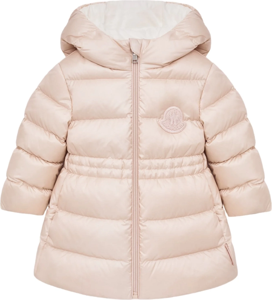 Moncler Light Pink Ylenia Long Parka Jakke Str. 2 år